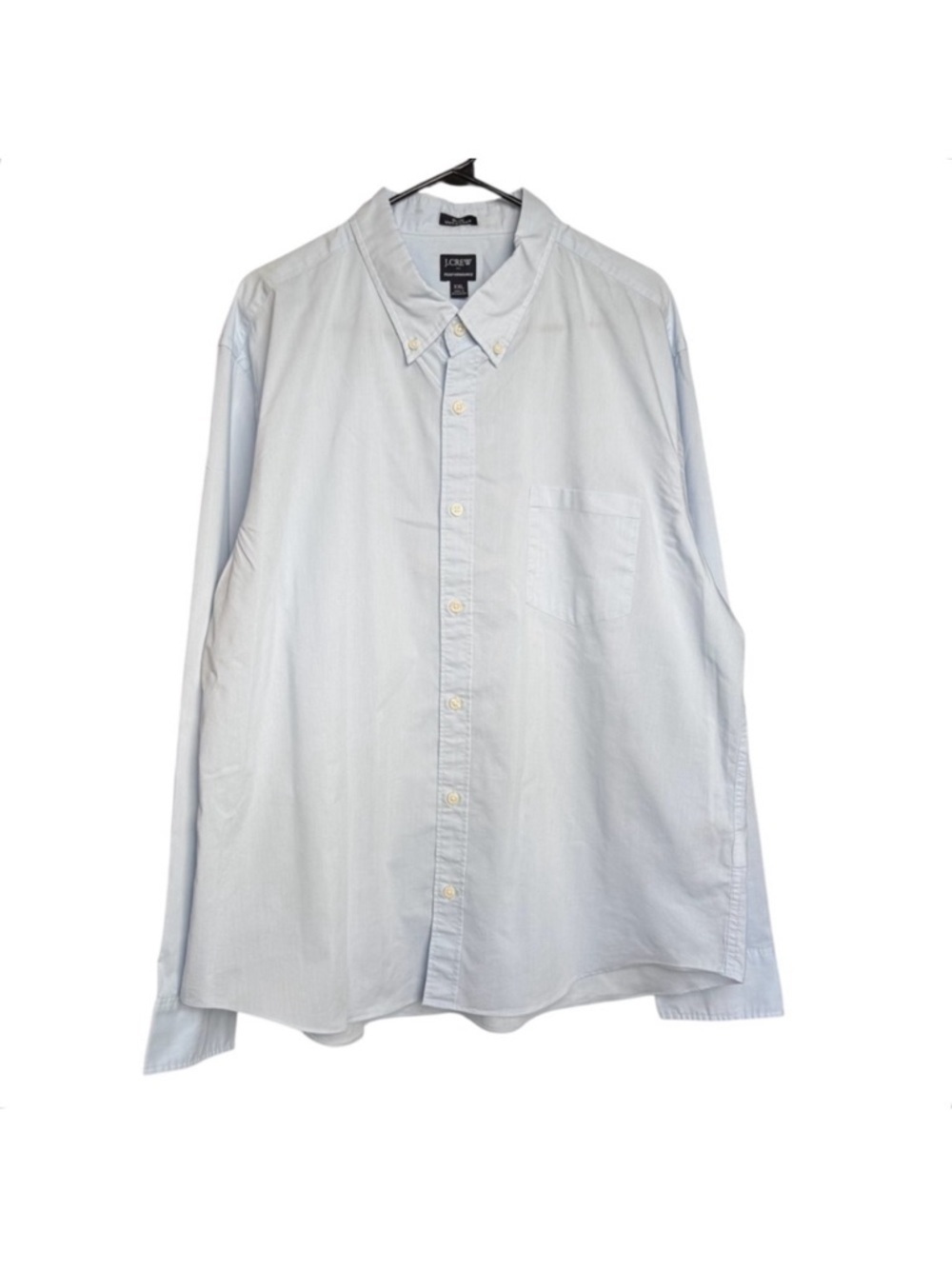 J. Crew Slim Untucked Preformed Button Down Shirt Men’s XXL Blue Business Casual